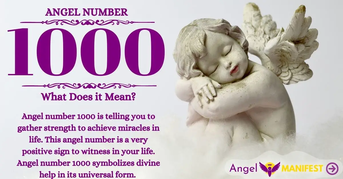 Anjo número 1000: significado, importância, manifestação, dinheiro, chama gémea e amor