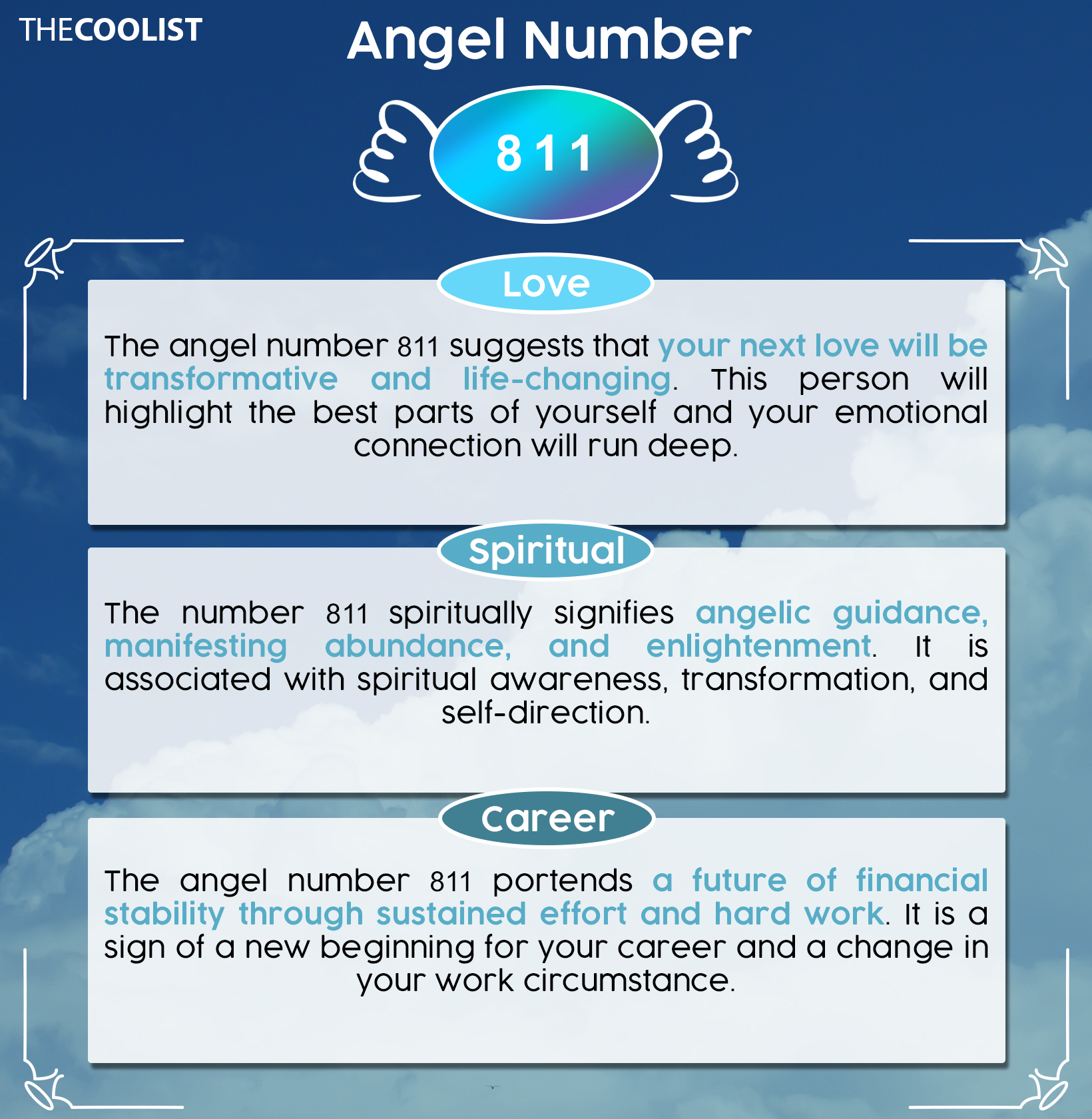 Anjo número 811: significado, importância, manifestação, dinheiro, chama gémea e amor