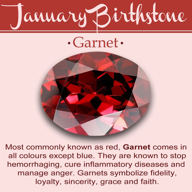 Pedra de nascimento de janeiro: Garnet